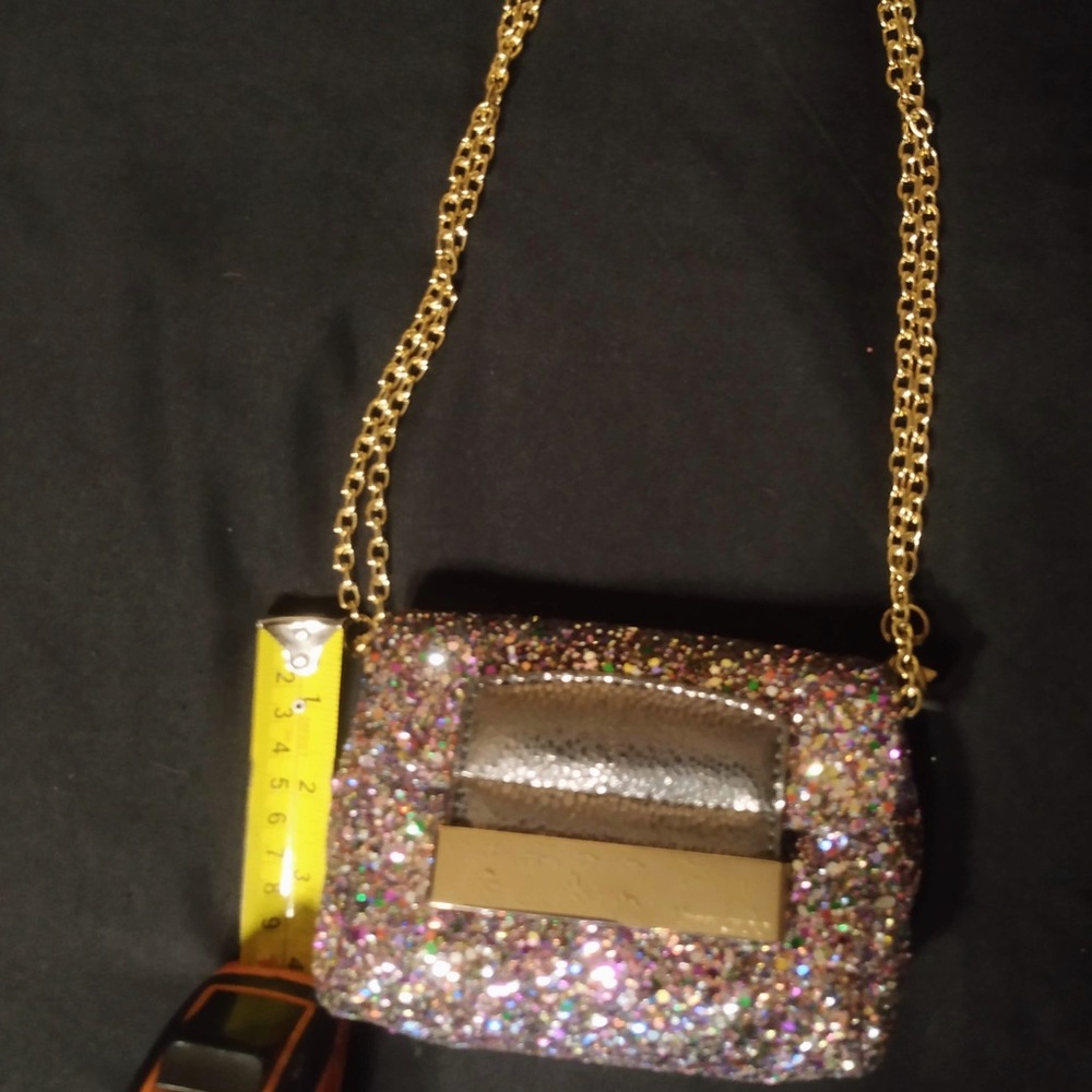 ✨💕(SOLD)AUTHENTIC Jimmy Choo Mini Glitter Bag✨💕 - Picture 14 of 15